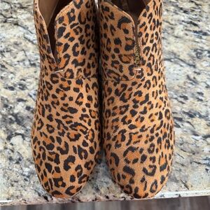 Dominique Wild Pattern Ankle Booties